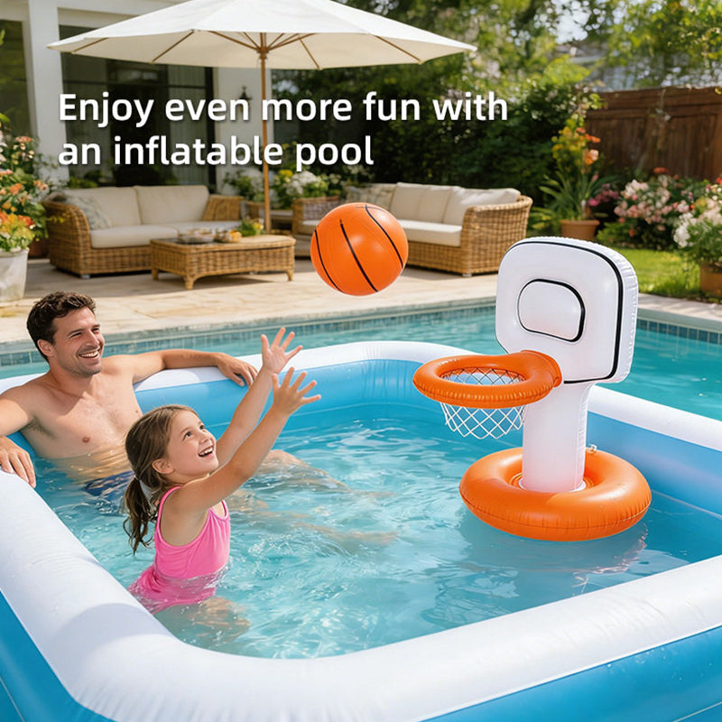 Inflatable Pool Basketball Hoop – Kids Water Party Game & Summer Gift