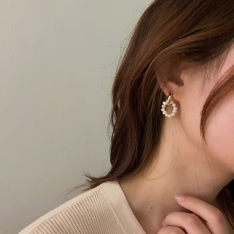 Natural Freshwater Pearl Earrings for