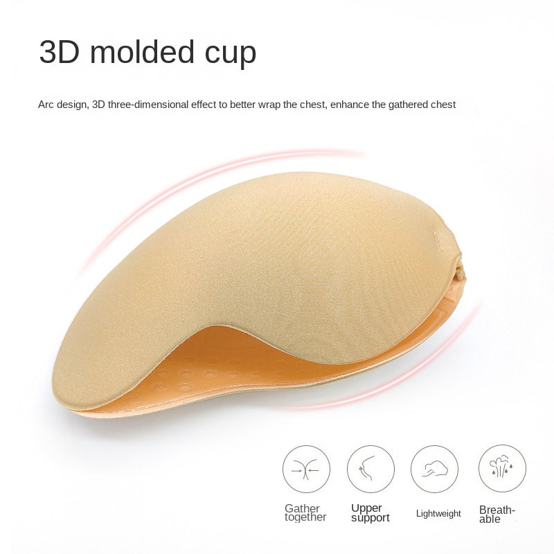 Mango-Shape Invisible Bra | Wire-Free Push-Up | Breathable Clip Closure | Sizes A–D