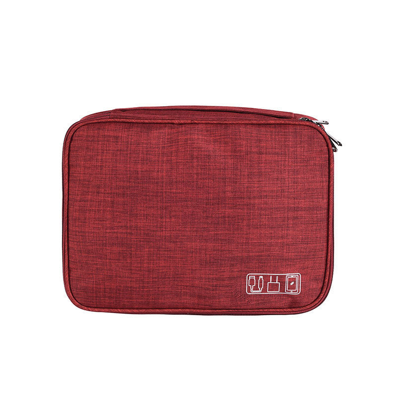 Waterproof Travel Cable Organizer Bag Portable Digital Electronics Storage Pouch for USB Cables Chargers & Gadgets