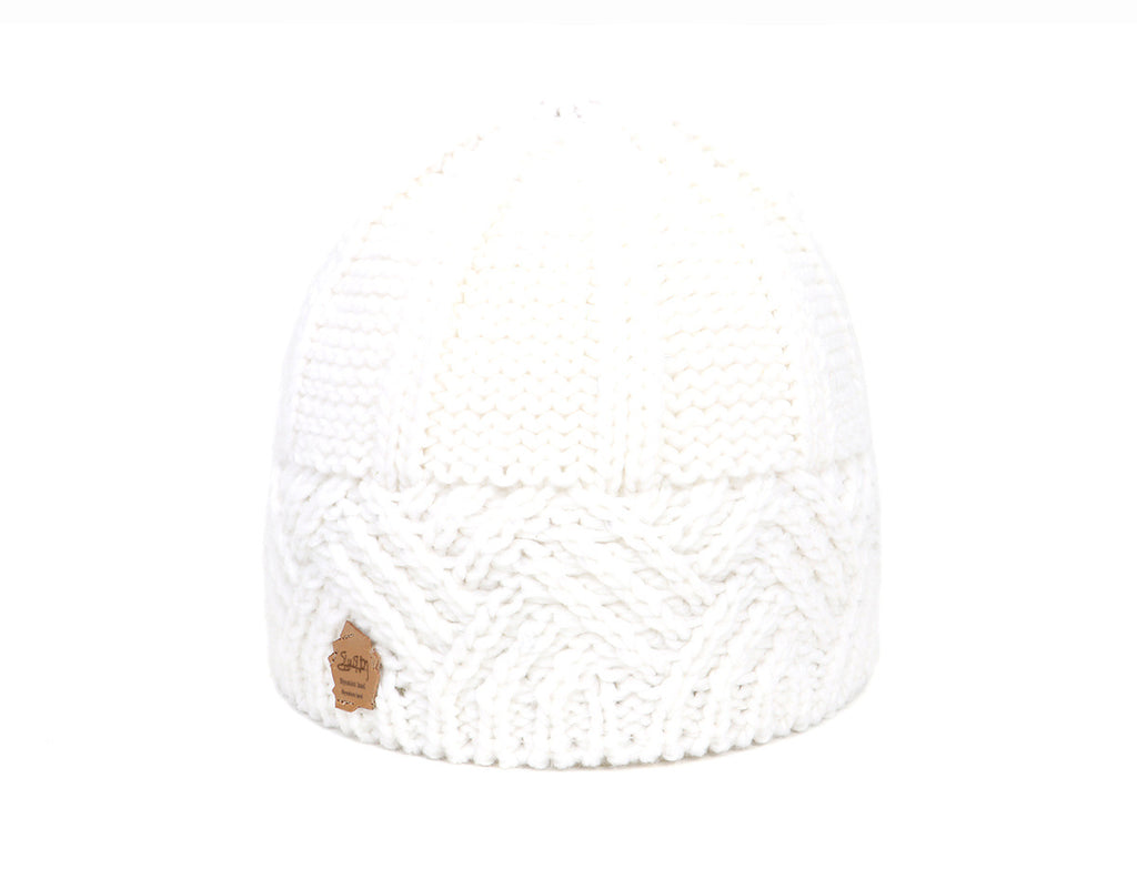 Diamond Grid Knitted Hat