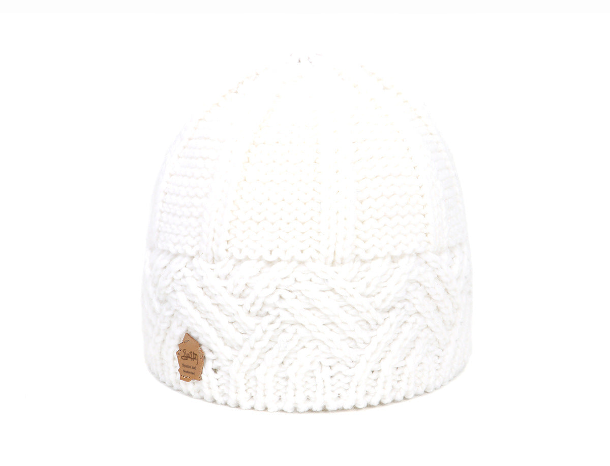 Diamond Grid Knitted Hat