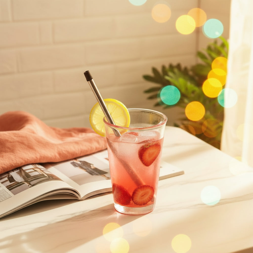 Reusable Collapsible Metal Straw