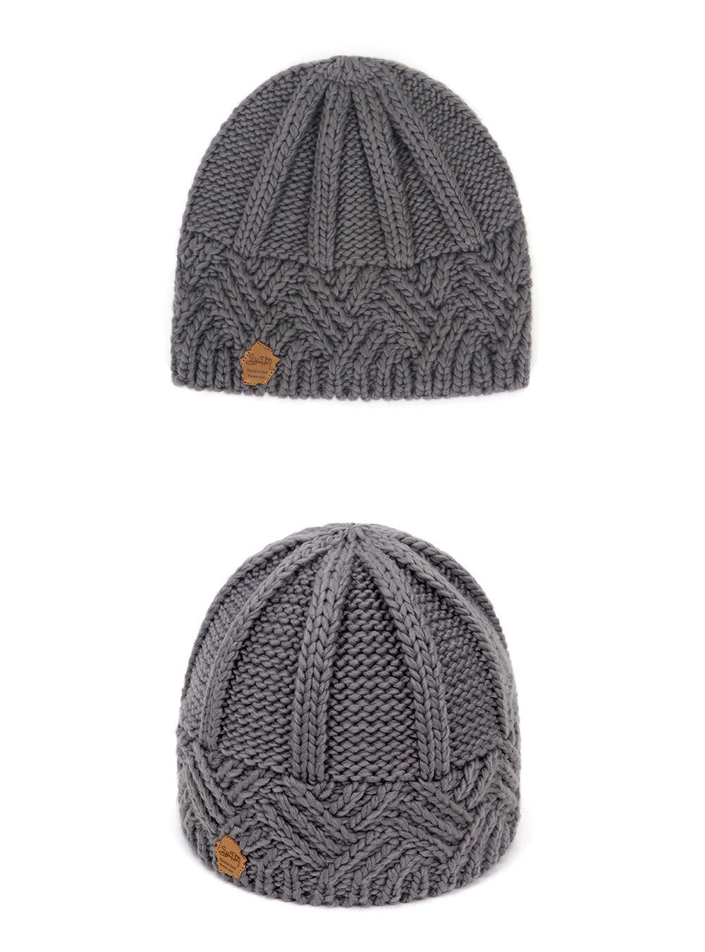 Diamond Grid Knitted Hat