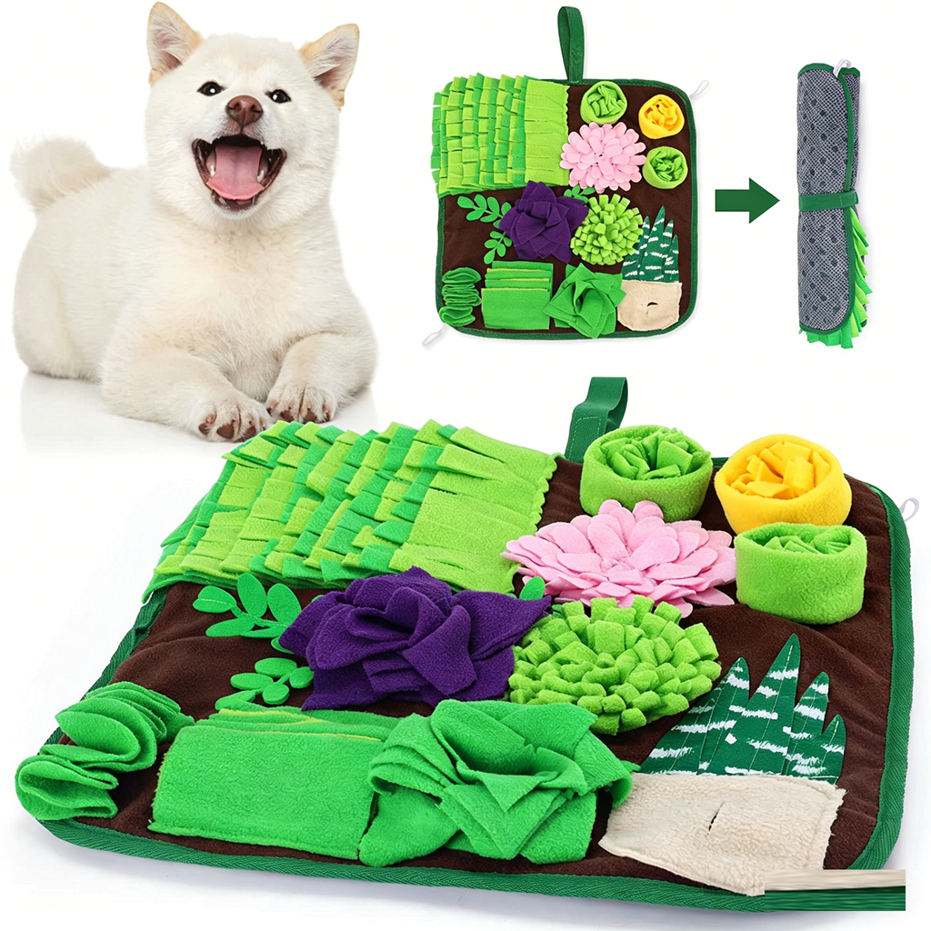 Pet Sniffing & Feeding Pad | Slow Feeder Interactive Training Mat | 42x42cm
