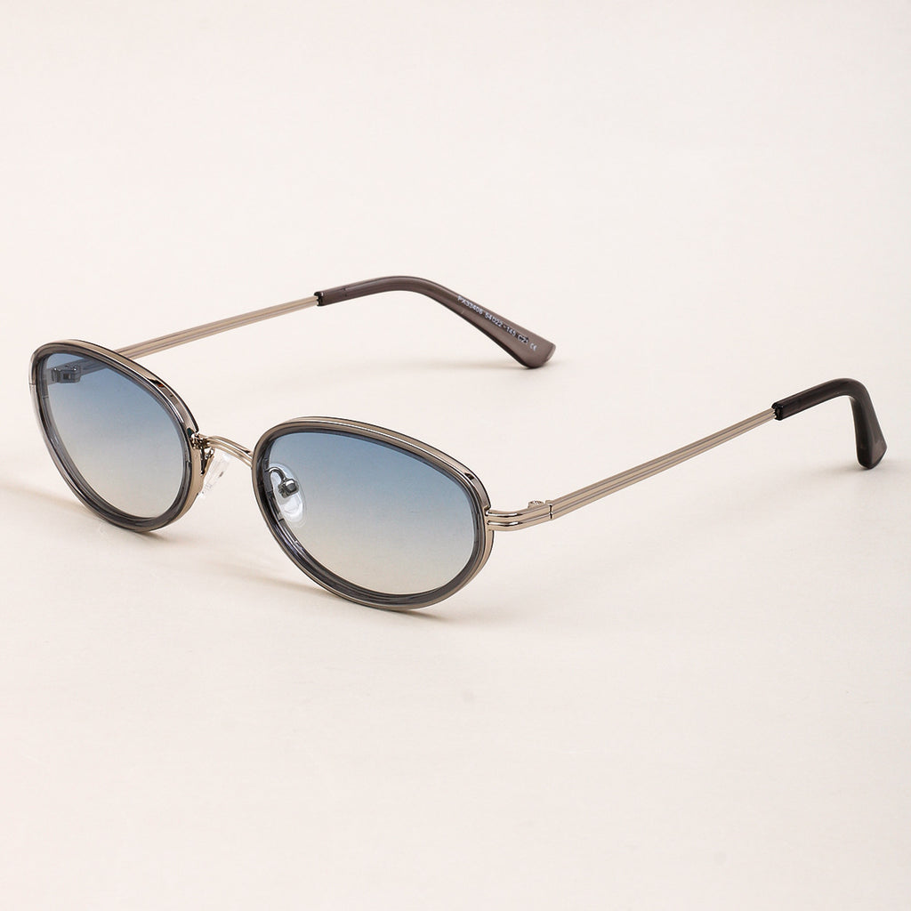 Oval Sunglasses for Men & Women | UV400 Metal Frame | Trendy Design