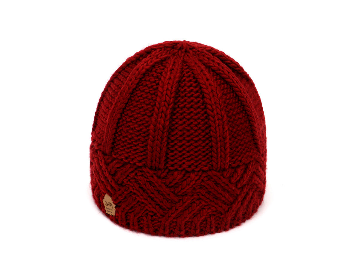 Diamond Grid Knitted Hat