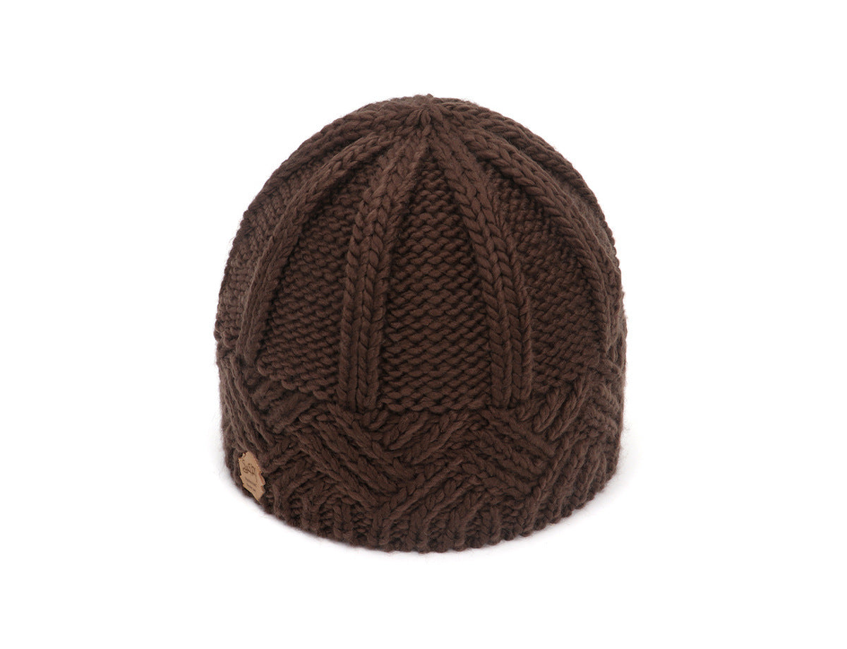 Diamond Grid Knitted Hat