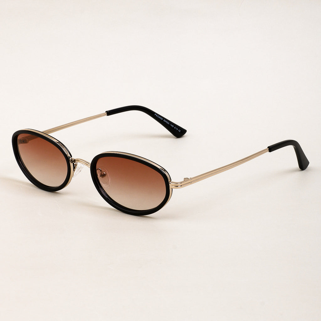 Oval Sunglasses for Men & Women | UV400 Metal Frame | Trendy Design