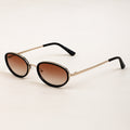 Oval Sunglasses for Men & Women | UV400 Metal Frame | Trendy Design