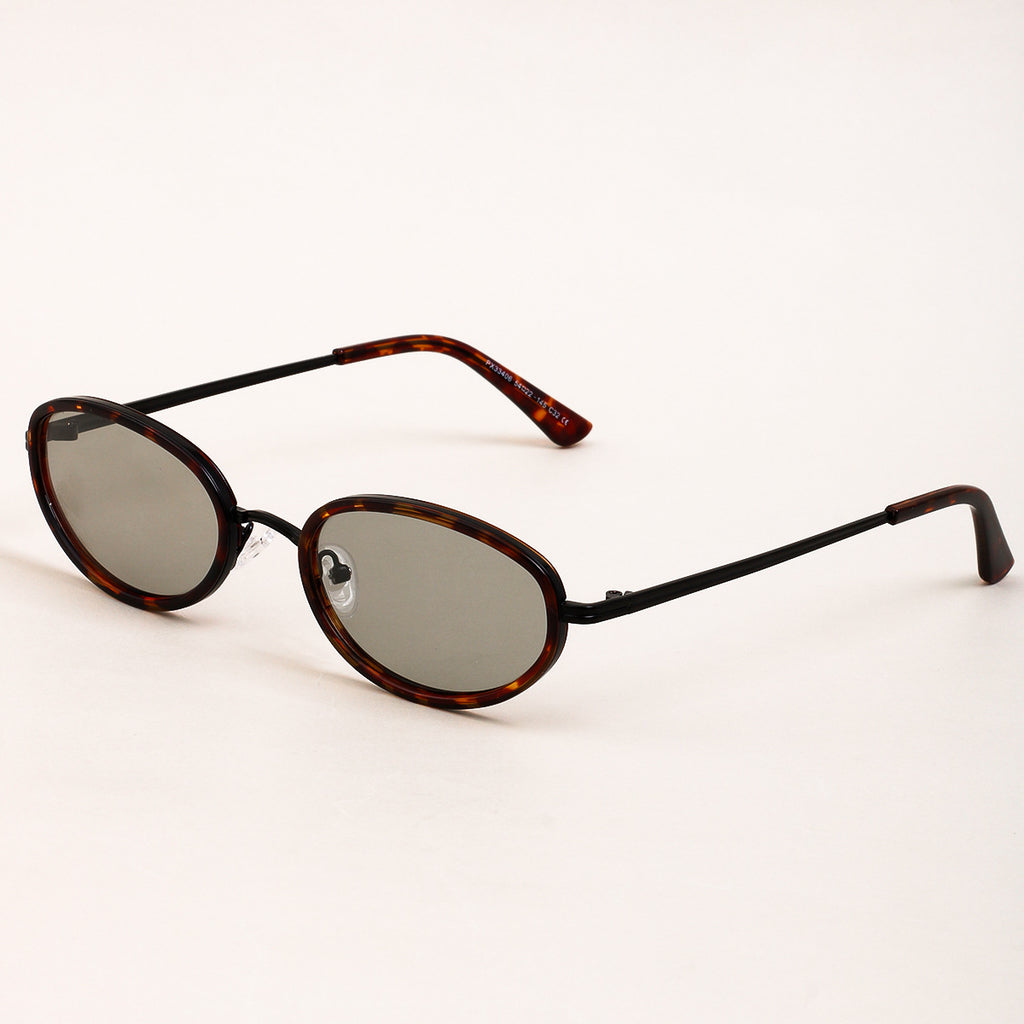 Oval Sunglasses for Men & Women | UV400 Metal Frame | Trendy Design