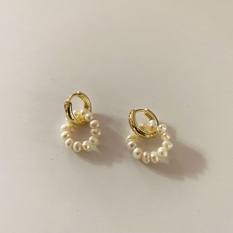 Natural Freshwater Pearl Earrings for