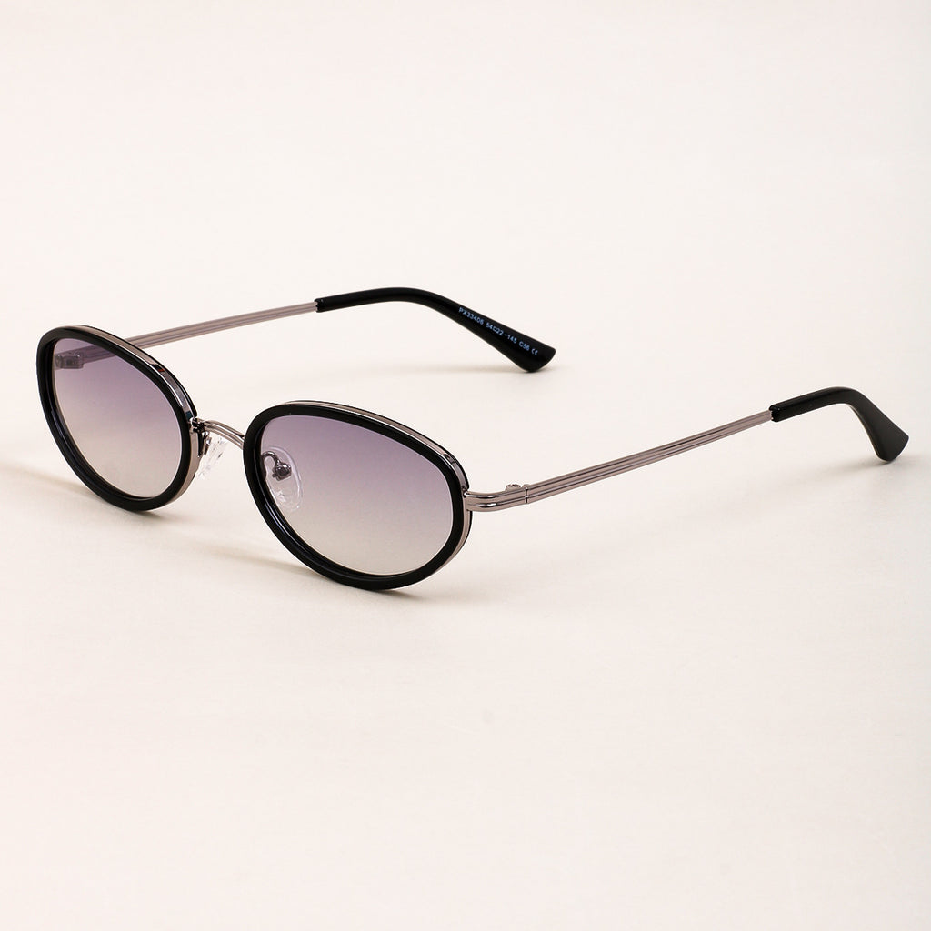 Oval Sunglasses for Men & Women | UV400 Metal Frame | Trendy Design