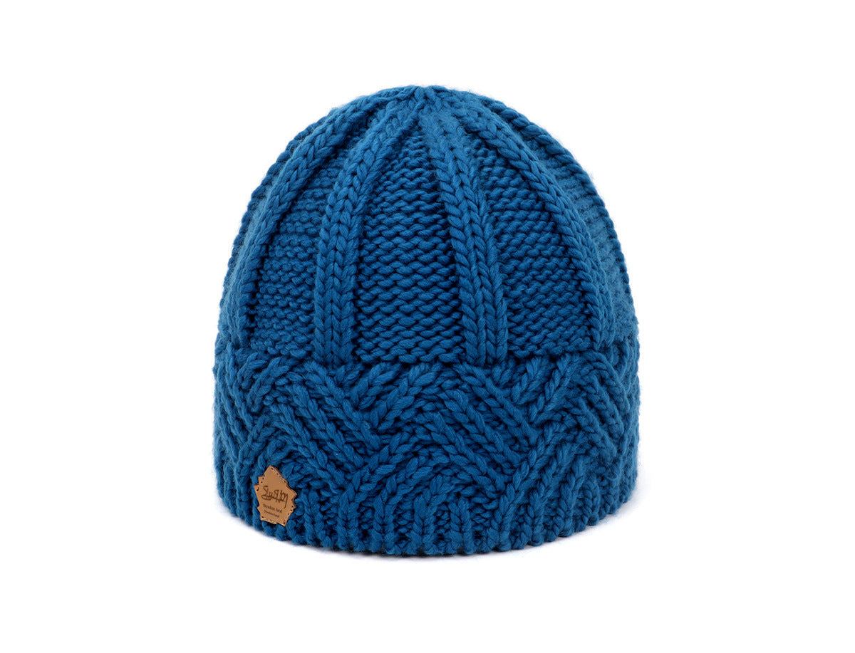 Diamond Grid Knitted Hat