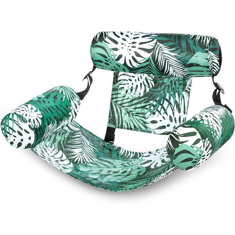Heavy-Duty Inflatable Pool Hammock Chair, Foldable Floating Water Lounge Bed & Recliner for Adults