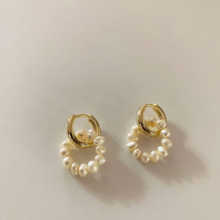 Natural Freshwater Pearl Earrings for