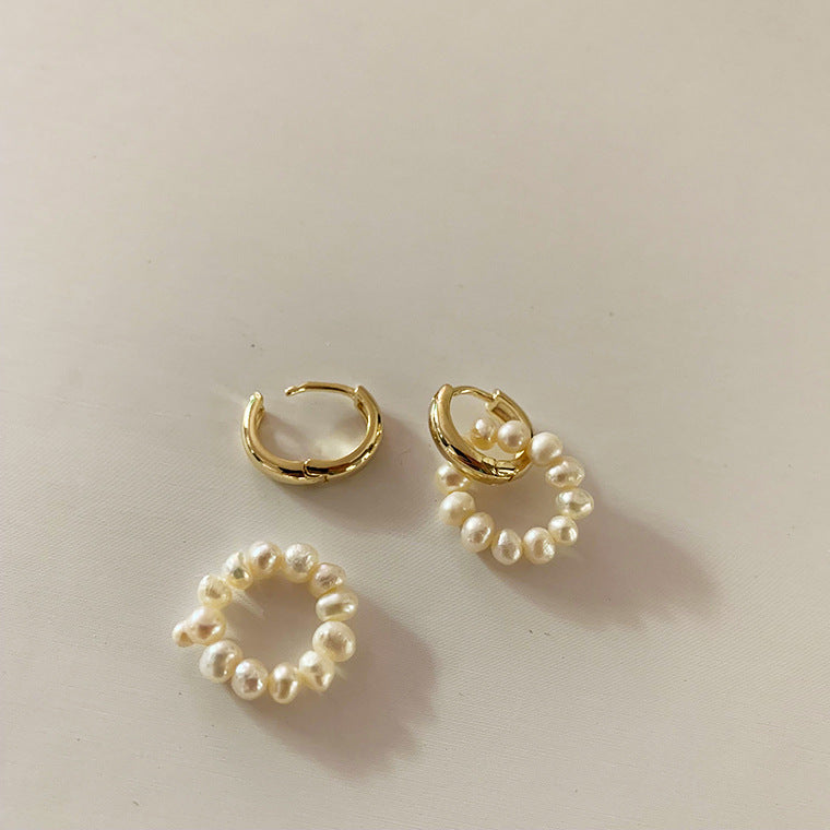 Natural Freshwater Pearl Earrings for