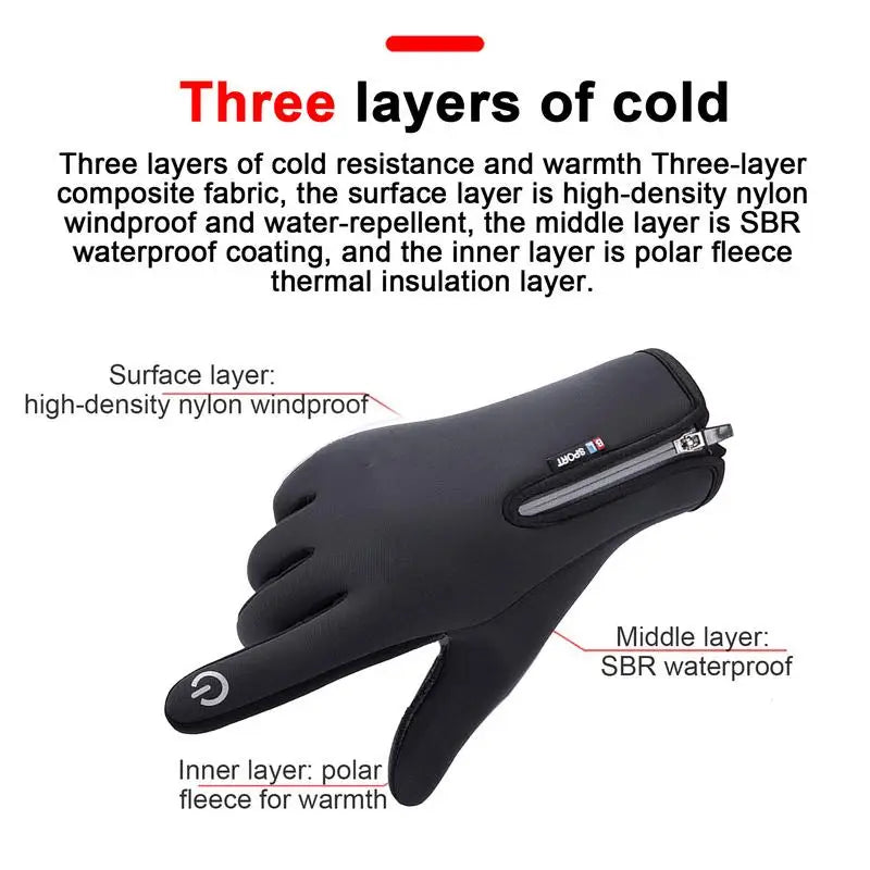 Electric Heated Touchscreen Gloves
