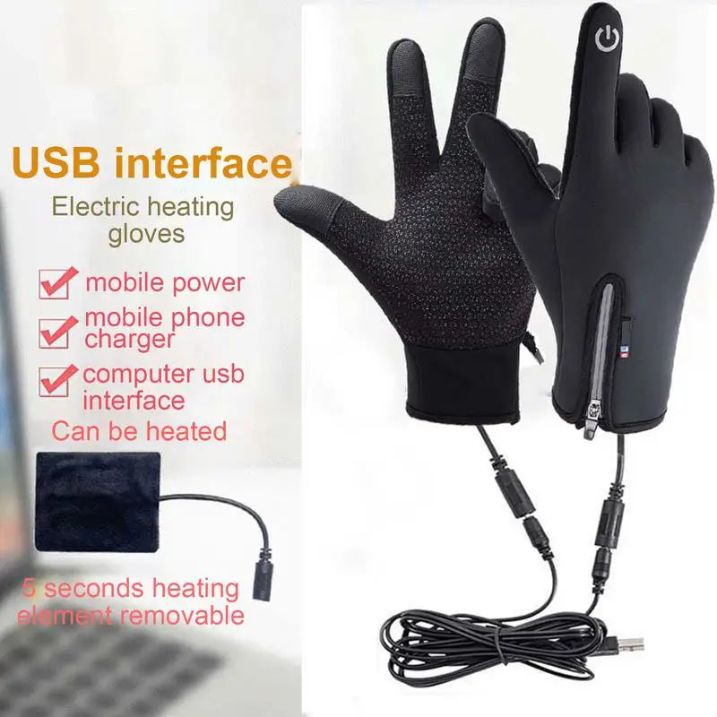Electric Heated Touchscreen Gloves