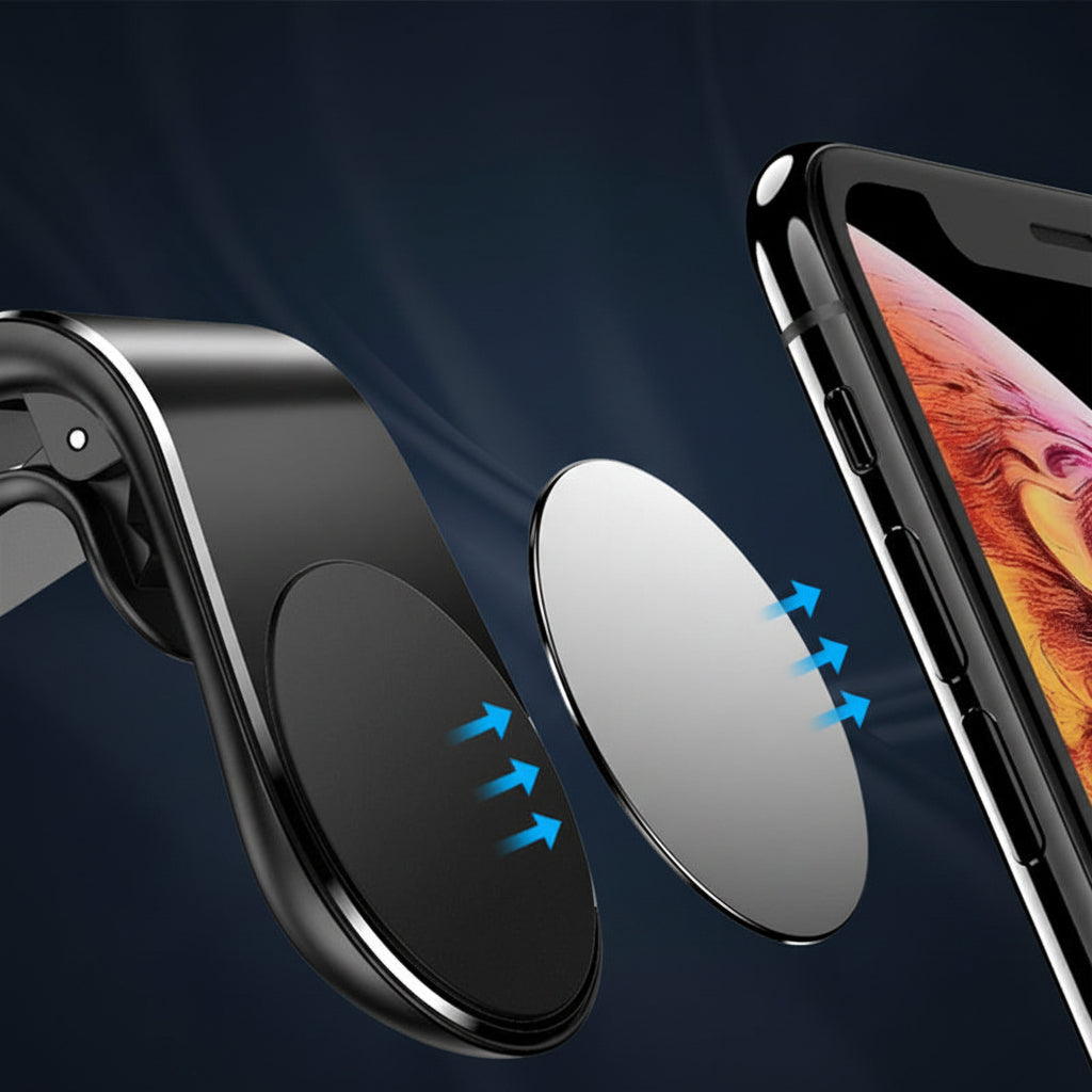 Magnetic Car Phone Mount – Universal Holder for iPhones, Androids & Tablets
