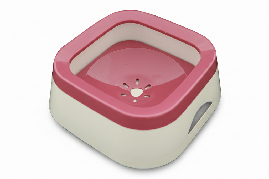 No-Splash Cat Water Bowl | Floating Disk Anti-Wet Design | Whisker-Friendly