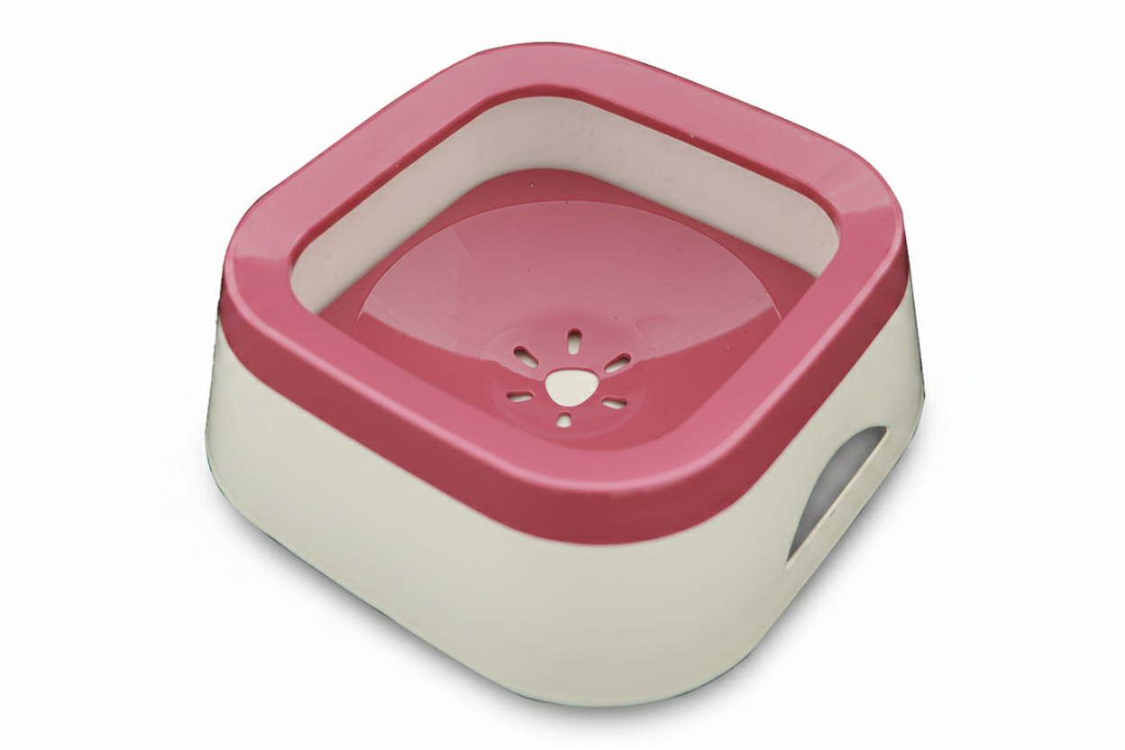 No-Splash Cat Water Bowl | Floating Disk Anti-Wet Design | Whisker-Friendly